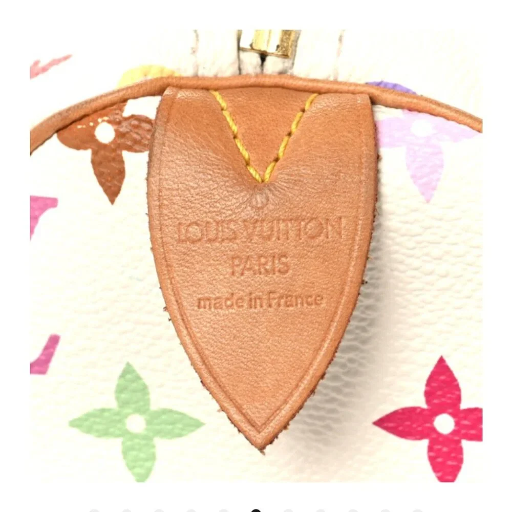 Louis Vuitton Multi Color Monogram Speedy 30 White - Picture 9 of 14